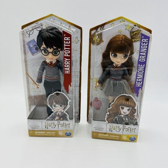 Wizarding World Harry Potter and Hermione Granger 8 inch Dolls Toys Collection - Picture 1 of 14